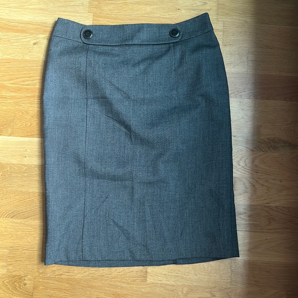 London M&S Grey pencil skirt lined